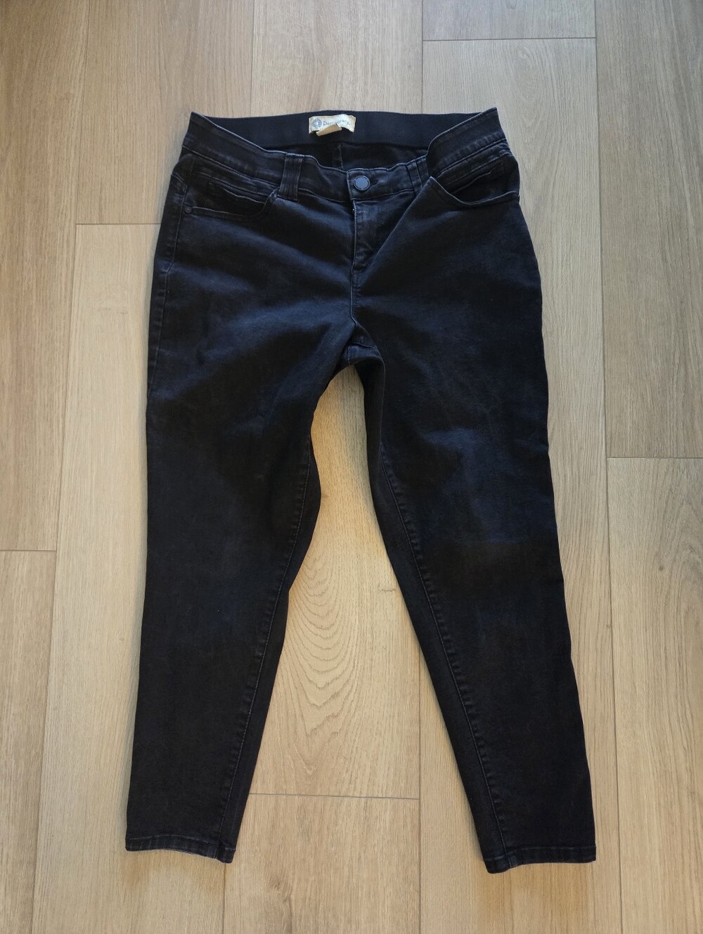 Democracy Ab Technology plus size ankle length black skinny jeans 16W